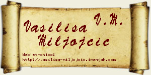 Vasilisa Miljojčić vizit kartica